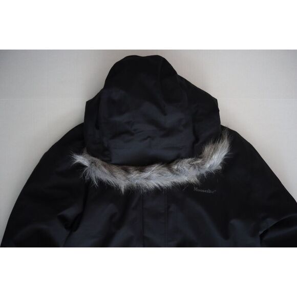 Moosejaw 7726050 Women's Sz L Black Down Waterproof Hooded Parka Jacket - Picture 9 of 16